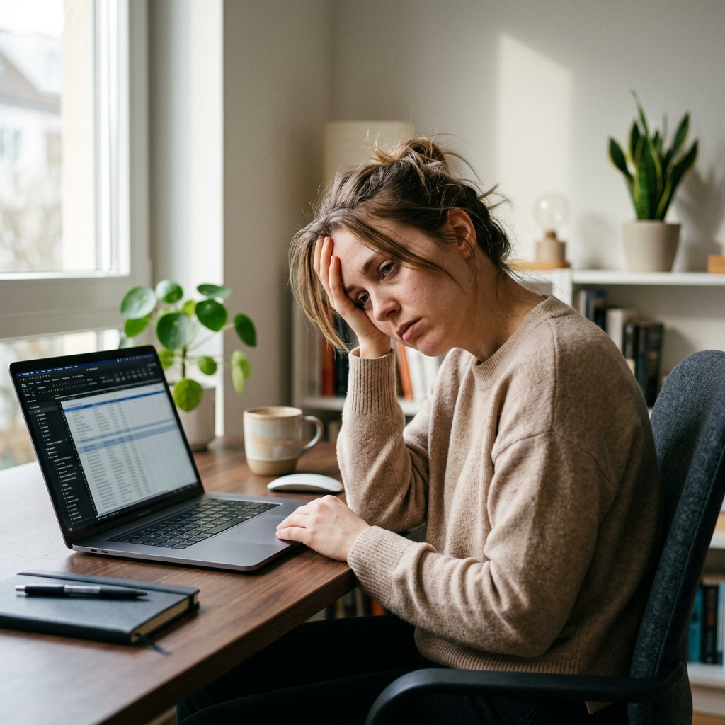 Stressed woman